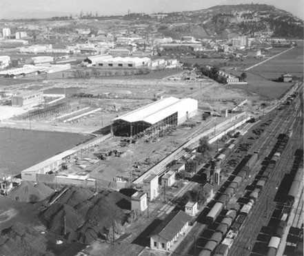 Estación de la Zona Franca, 1965